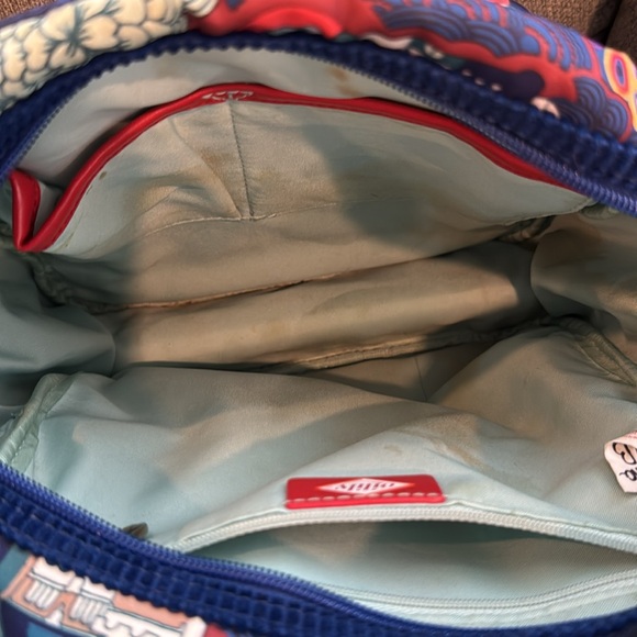 Oilily home windows floral corduroy mini backpack purse bag - Picture 7 of 7